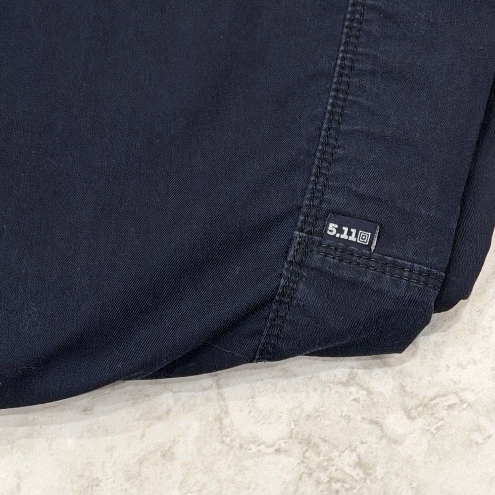 5.11 Tactical Pants Mens 44x36 Black Cargo Work Utility (Fits 42x36) 511 - Picture 6 of 13